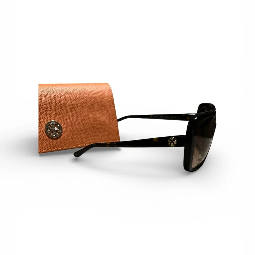 Tory Burch Vintage Black Sunglasses with Orange Case